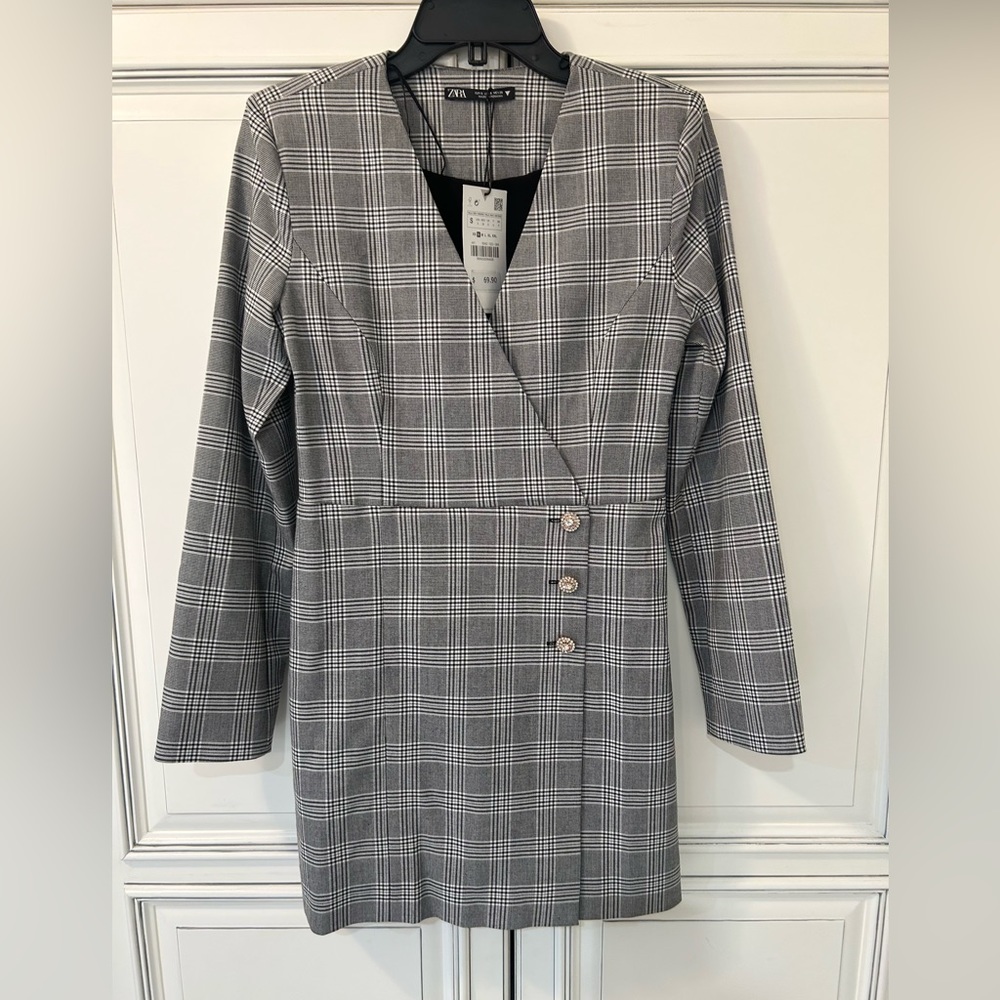 Zara plaid dress